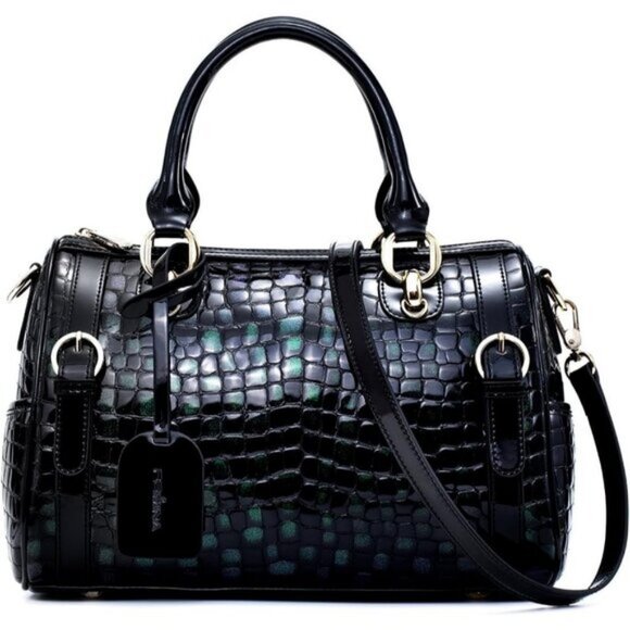 ⚡Women Green Genuine Leather Tote Handbag Clutch Purse Crossbody Bag - Picture 9 of 9